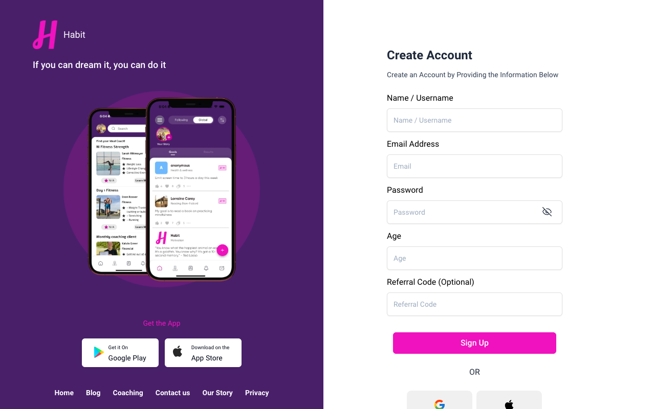 Habit - Virtual Coaching Platform for Goal Empowerment