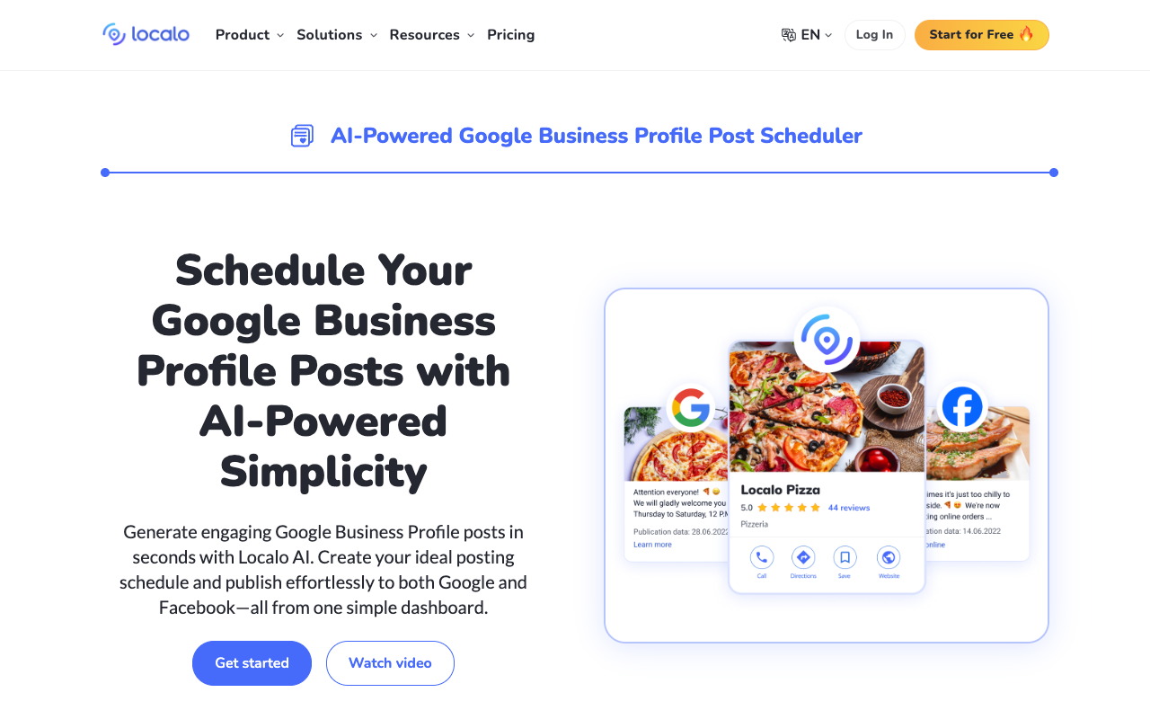 Localo - The Ultimate Local SEO Tool for Google Posts Scheduling SEO Marketing