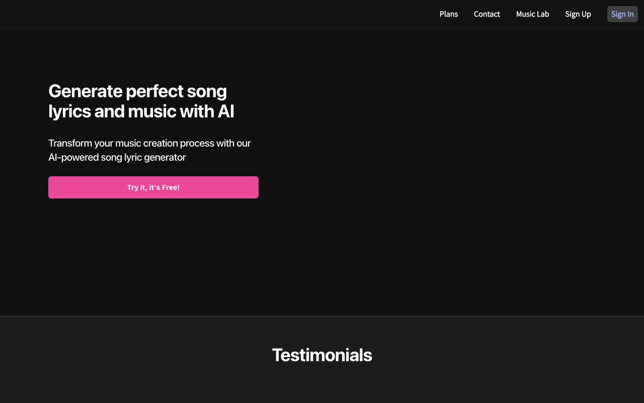 Lyrical Labs - AI Music Generation for Music Creators
