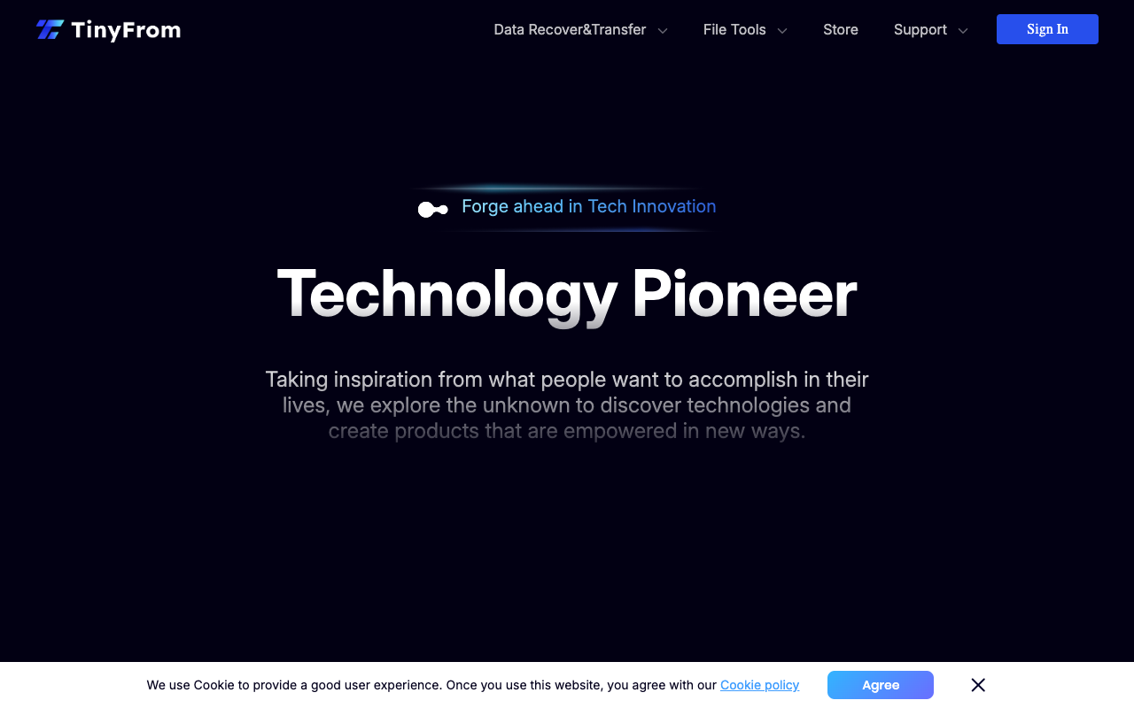 Tinyfrom - Empowering Life with AI Tools, Image Processing, and Data Recovery