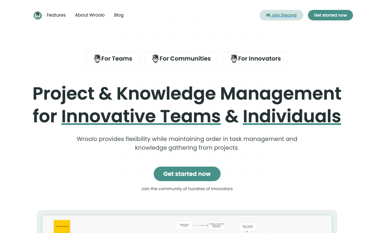 Wroolo - A Powerful Discovery Project Management System
