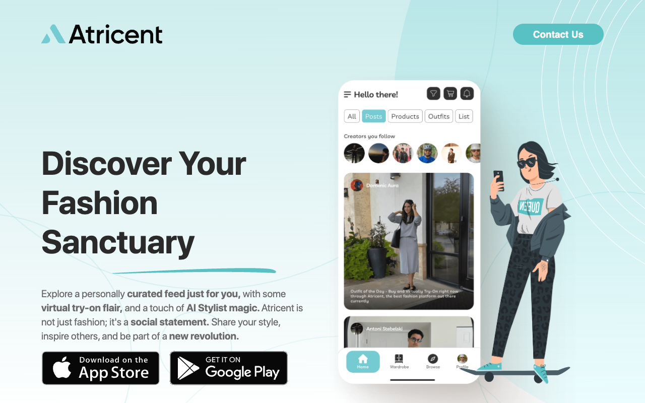 Atricent: The Personal AI Stylist for Fashion Enthusiasts