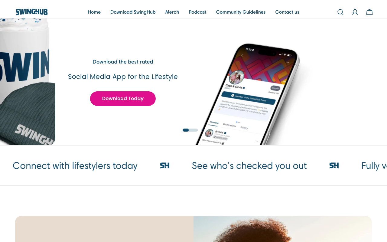 SwingHub - Explore beyond non-monogamy - Dating for the modern adult Social Media Dating