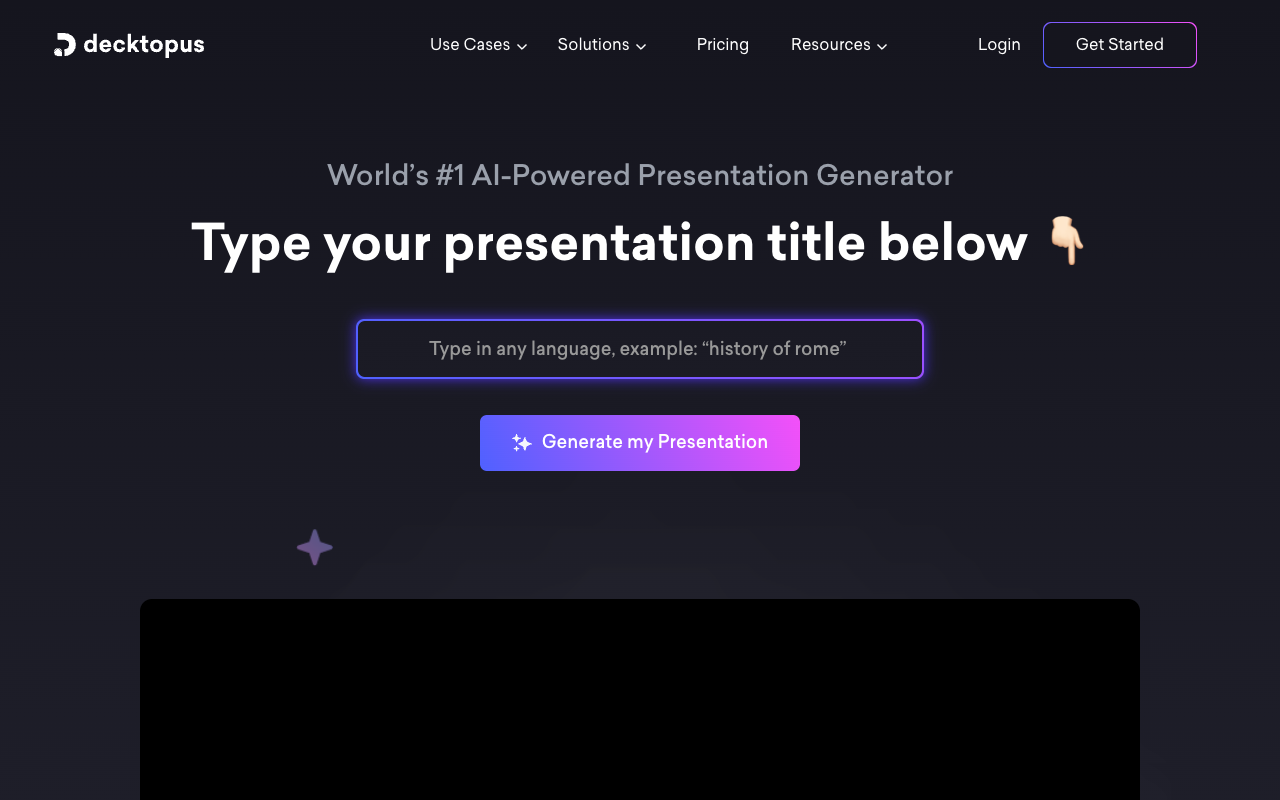 Decktopus AI 2.0 - AI Presentation Assistant for Teams