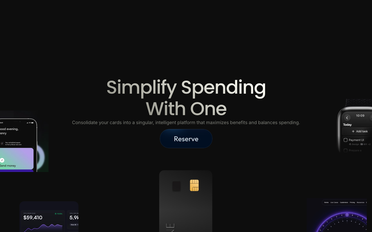 OneCard AI - AI powered card for optimal rewards and credit management