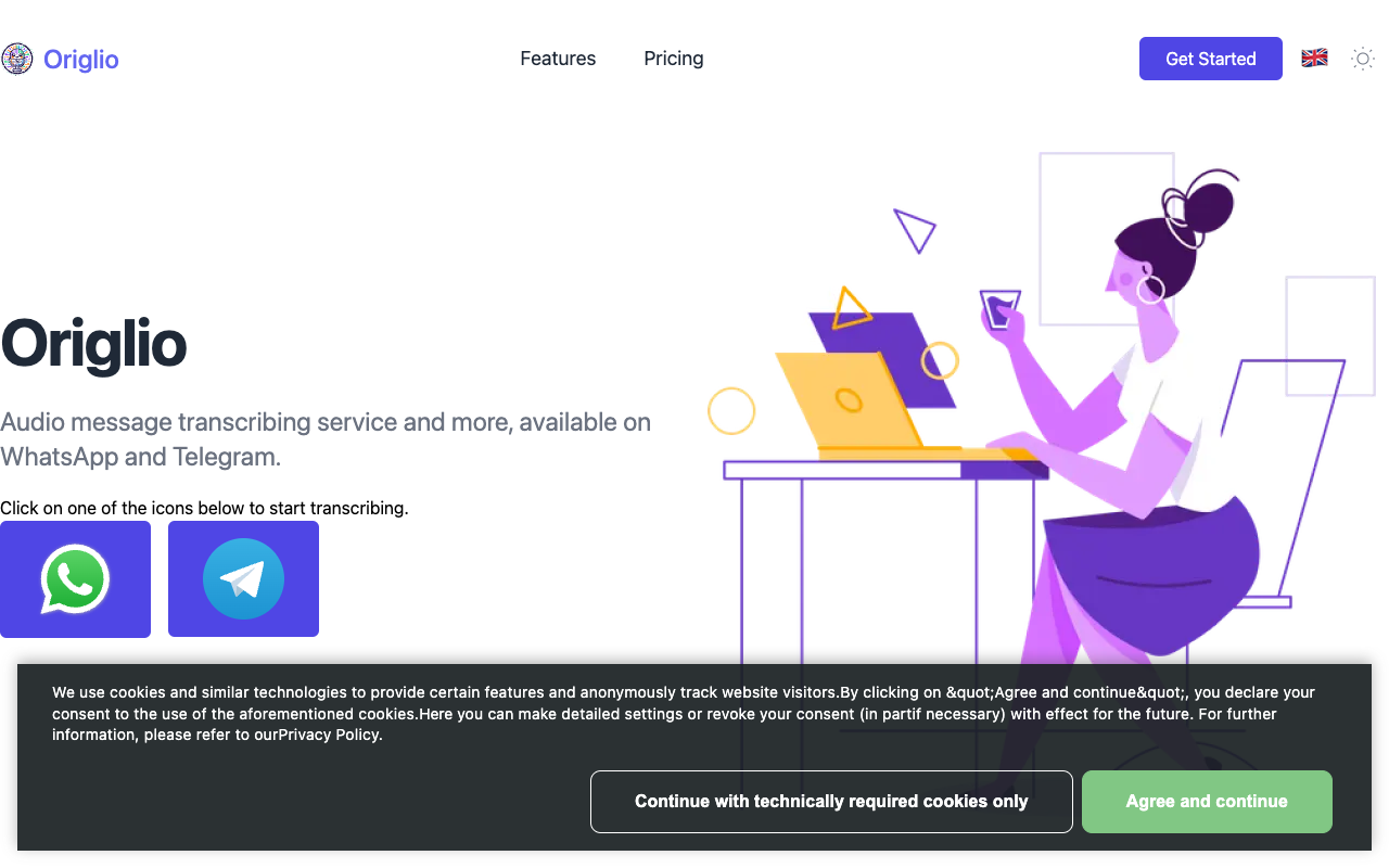 Origlio - Your AI-powered audio notes manager