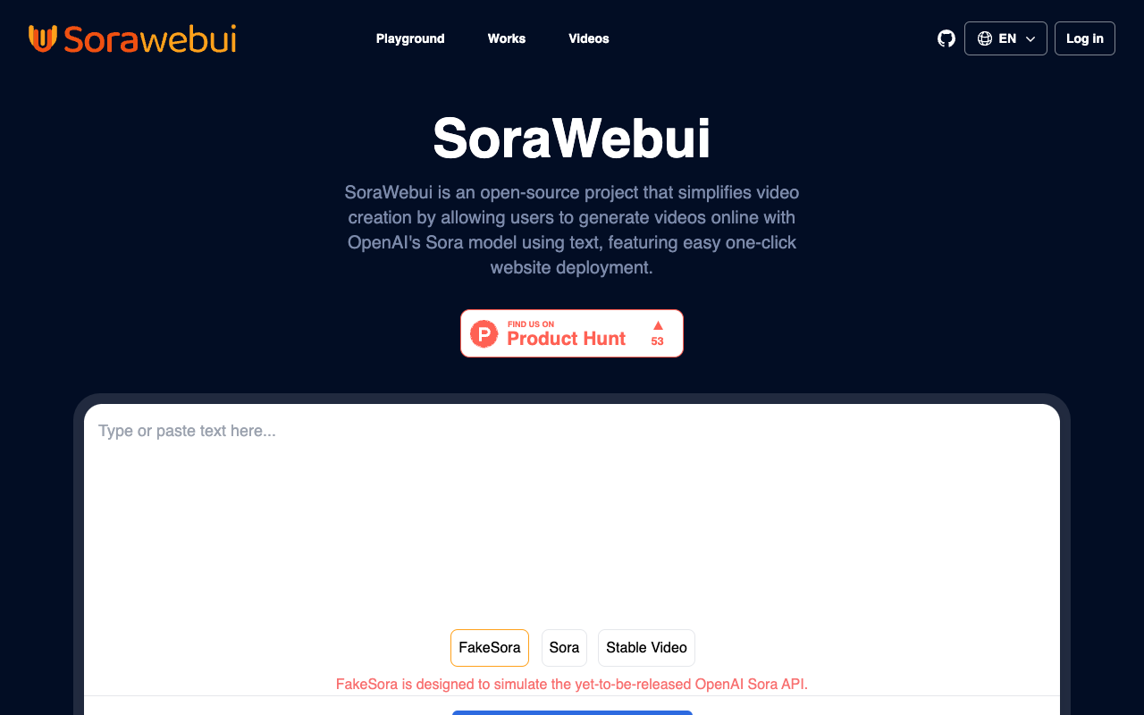 SoraWebui - Open-source Sora Web Client AI Video Open-source