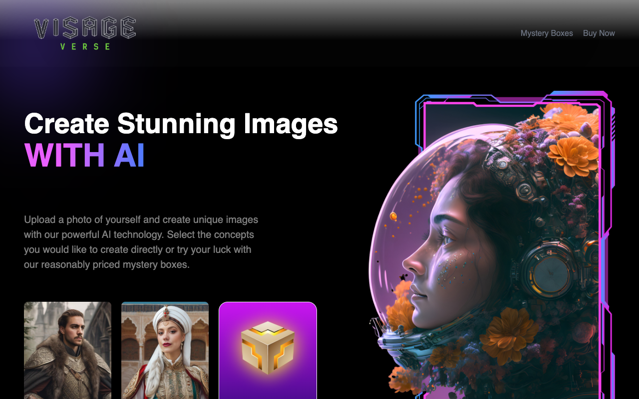VisageVerse - Create images with AI using your own face
