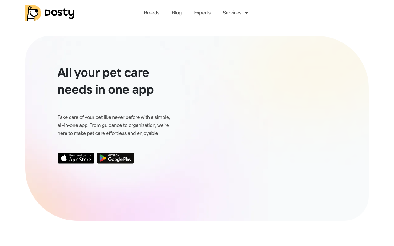 Dosty Petcare - Raise a healthy and happy pet. For dog and cat parents