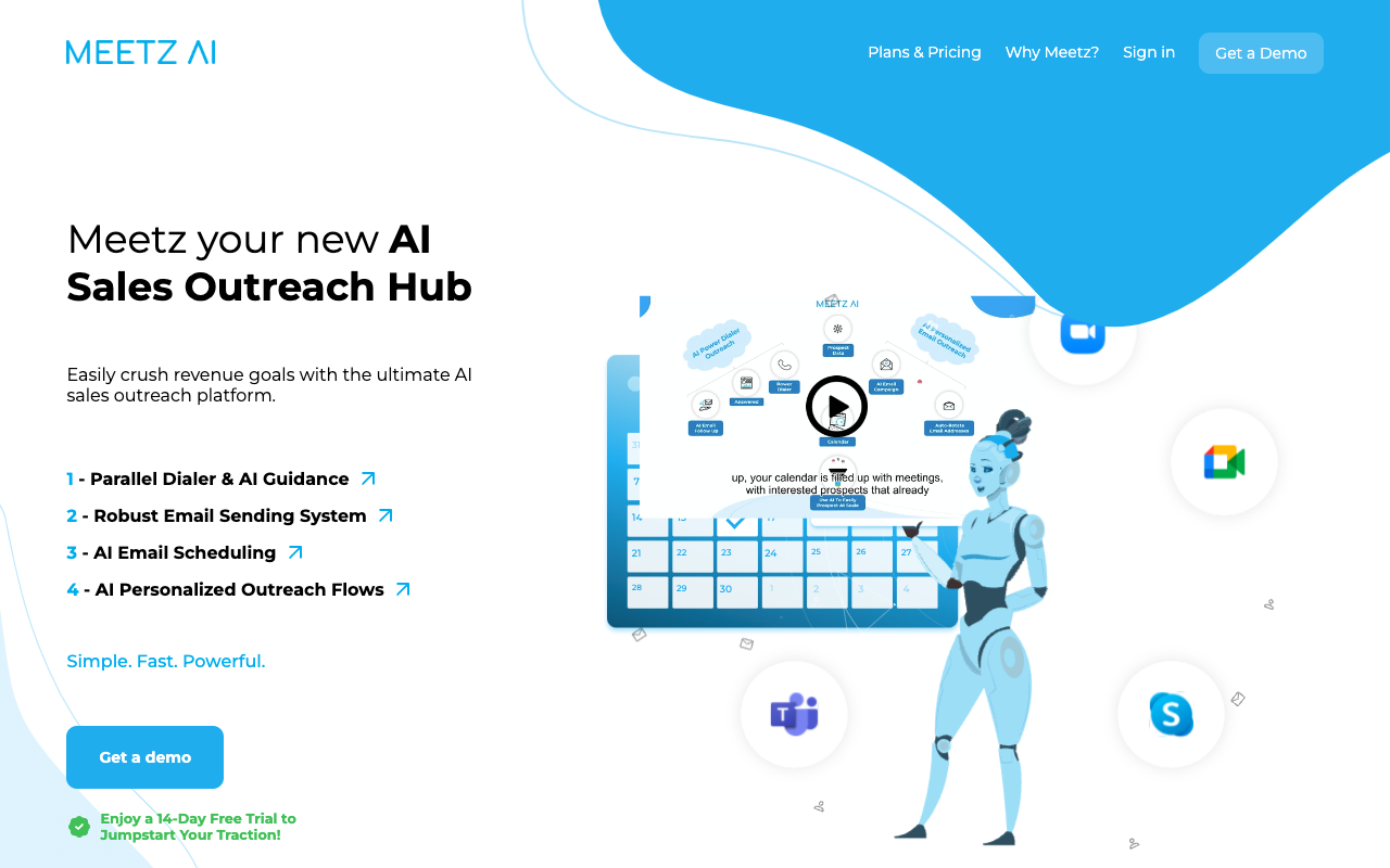 Meetz AI - Personalized Lead Generation for Cold Calls and Email Outreach