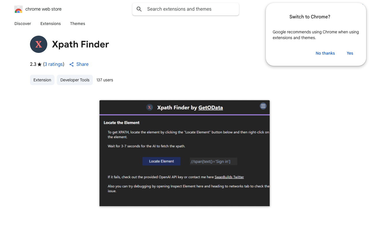 Free Xpath Finder - Locate accurate Xpath for any element using AI