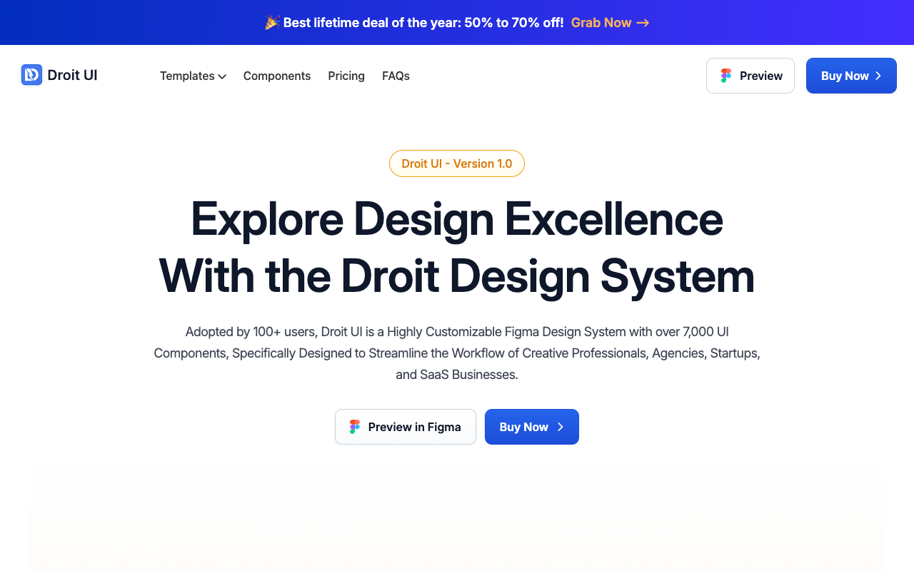 Droit UI - The Most Advanced Figma UI Kit & Design System