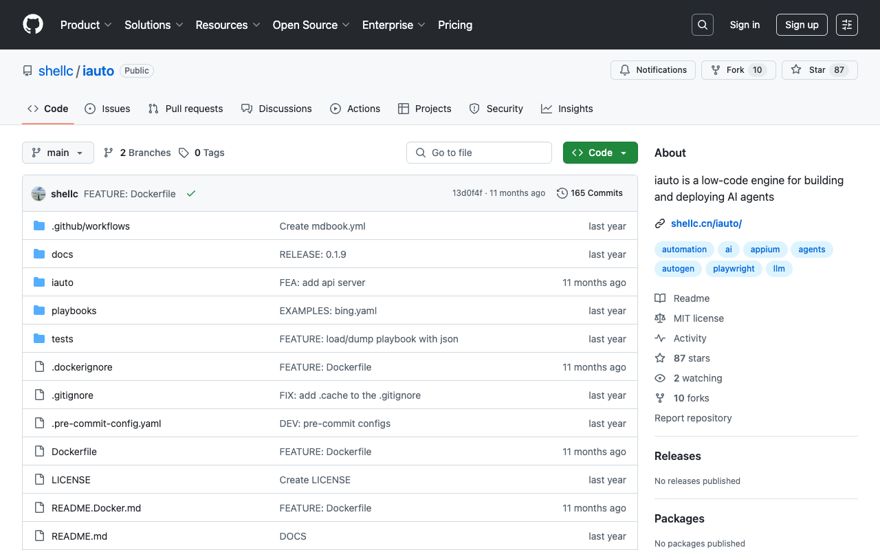 iauto - Low-Code Intelligent Automation Tool Integrates LLM and RPA