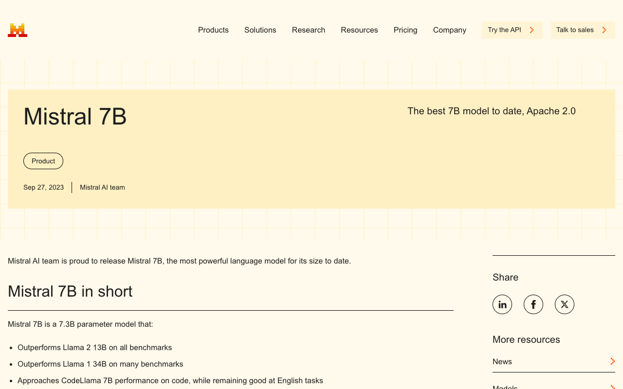 Le Chat - Multilingual conversational assistant built on Mistral AI