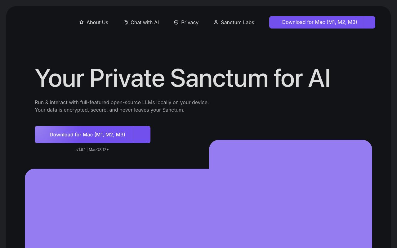 Sanctum - Run private AI on your desktop