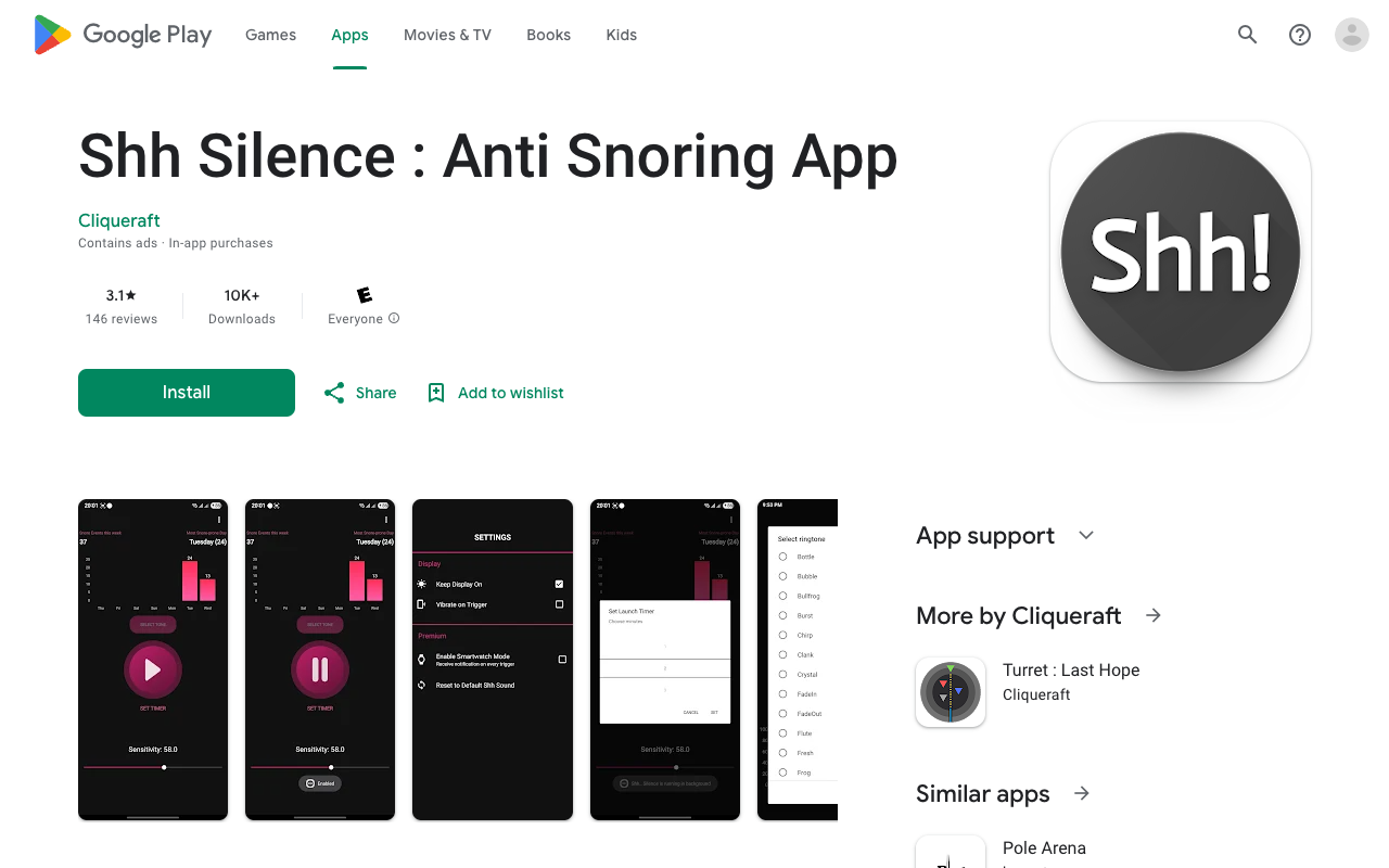 Shh .. Silence - Nudge away your habit of snoring