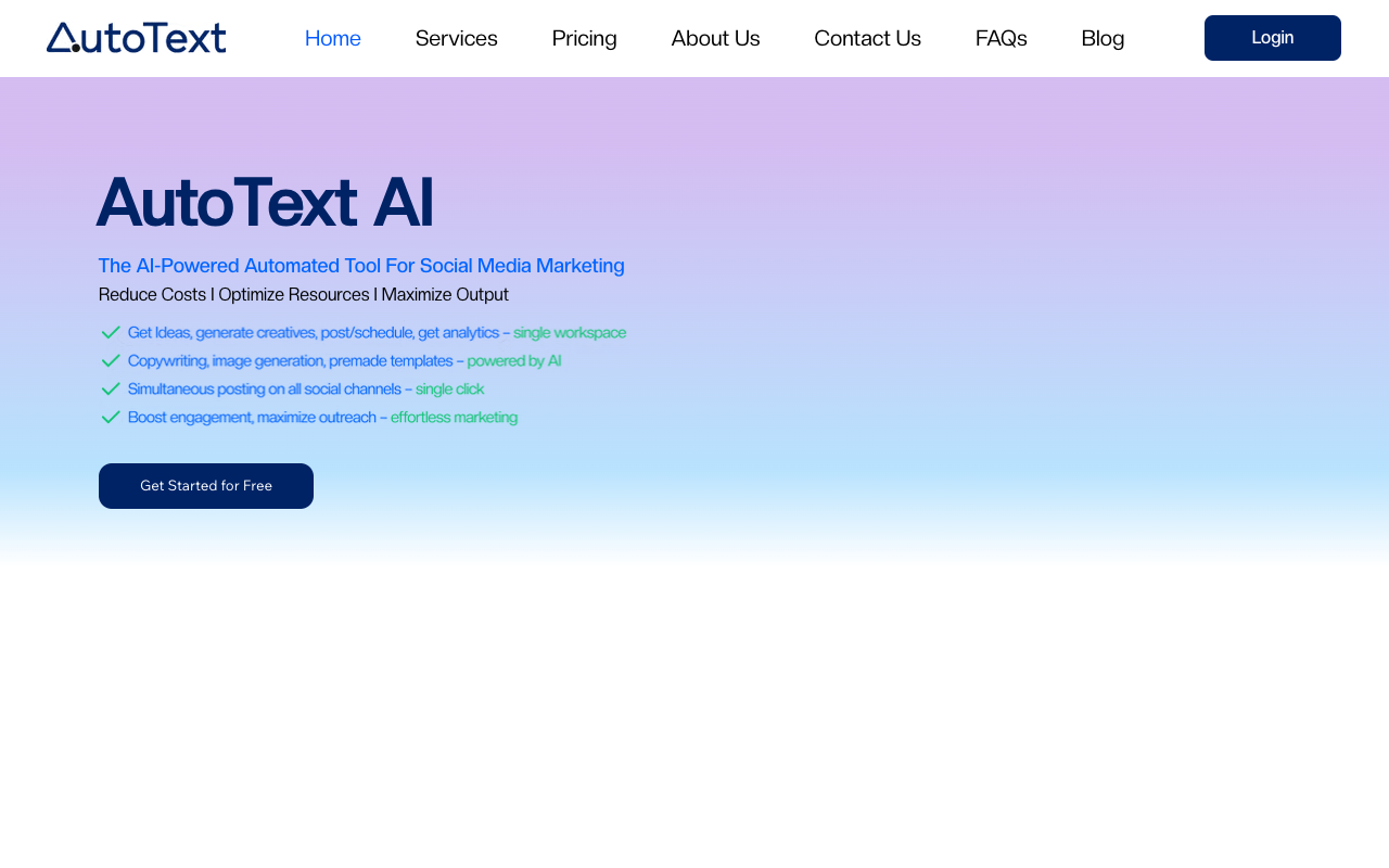AutoText AI - End-to-End AI Powered Digital Marketing Tool