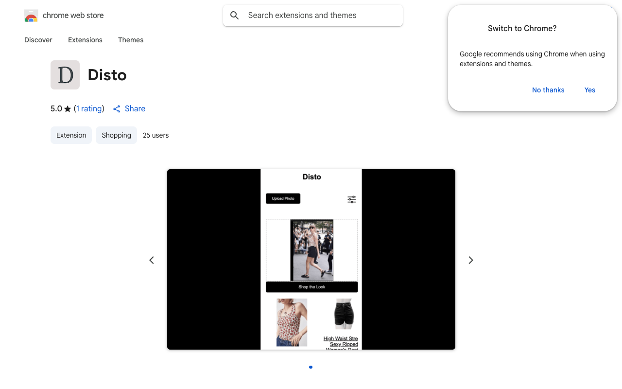 Disto - Using AI to buy outfits you like from movies and TV shows