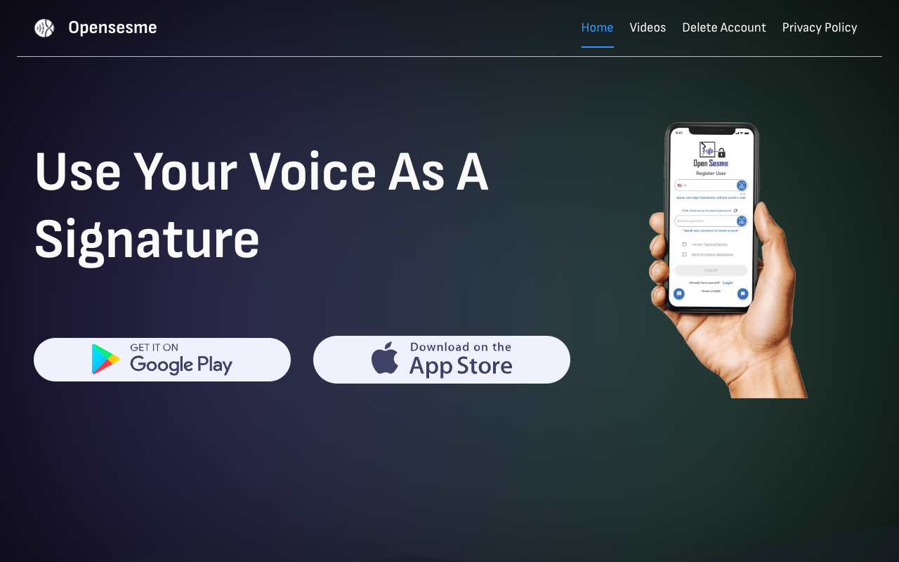 Open Sesme - Tap the Mic. Just Say it! No More Keyboard to log in!