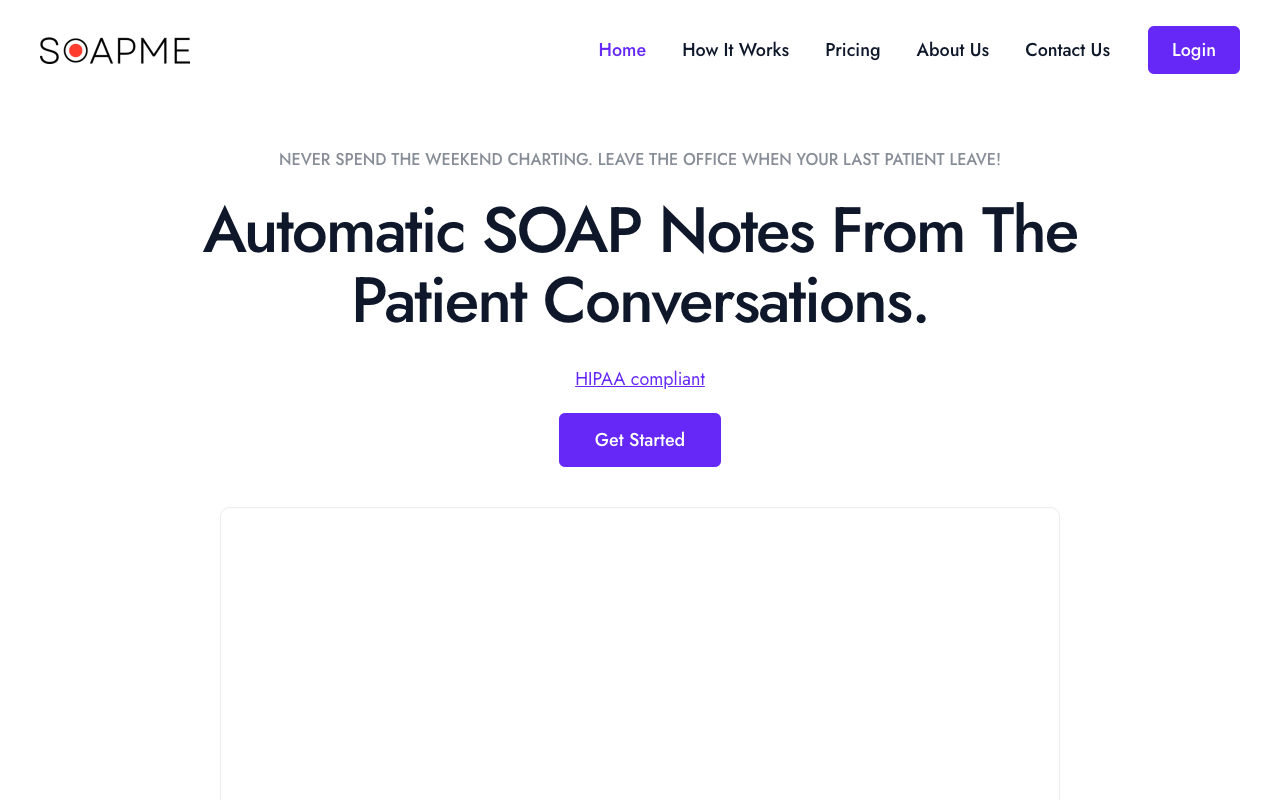 SOAPME.AI - Automated SOAP note generator from audio conversation