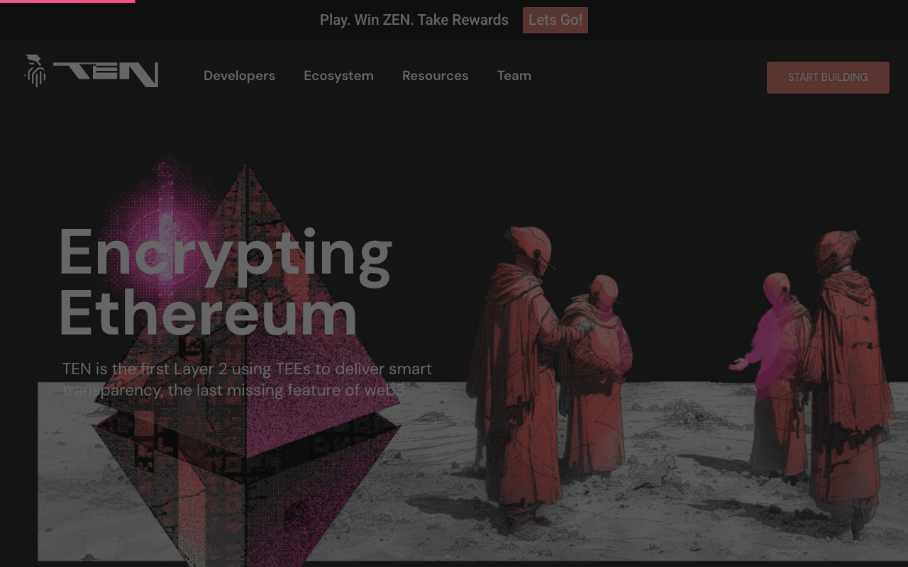 Ten - Hyper-scaling and Encrypting Ethereum with Fully Encrypted L2