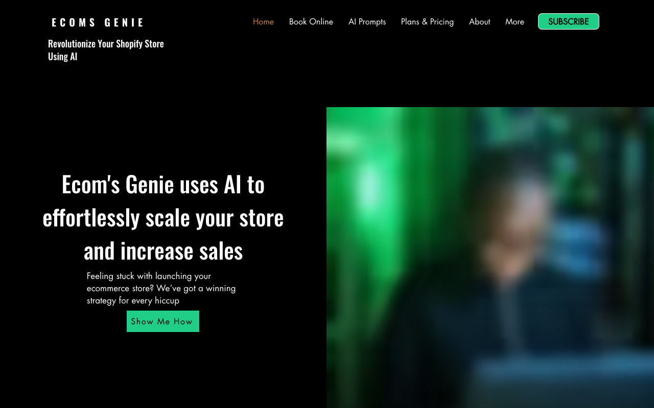 Ecoms Genie AI - Your AI-powered E-commerce Coach and Product Finder