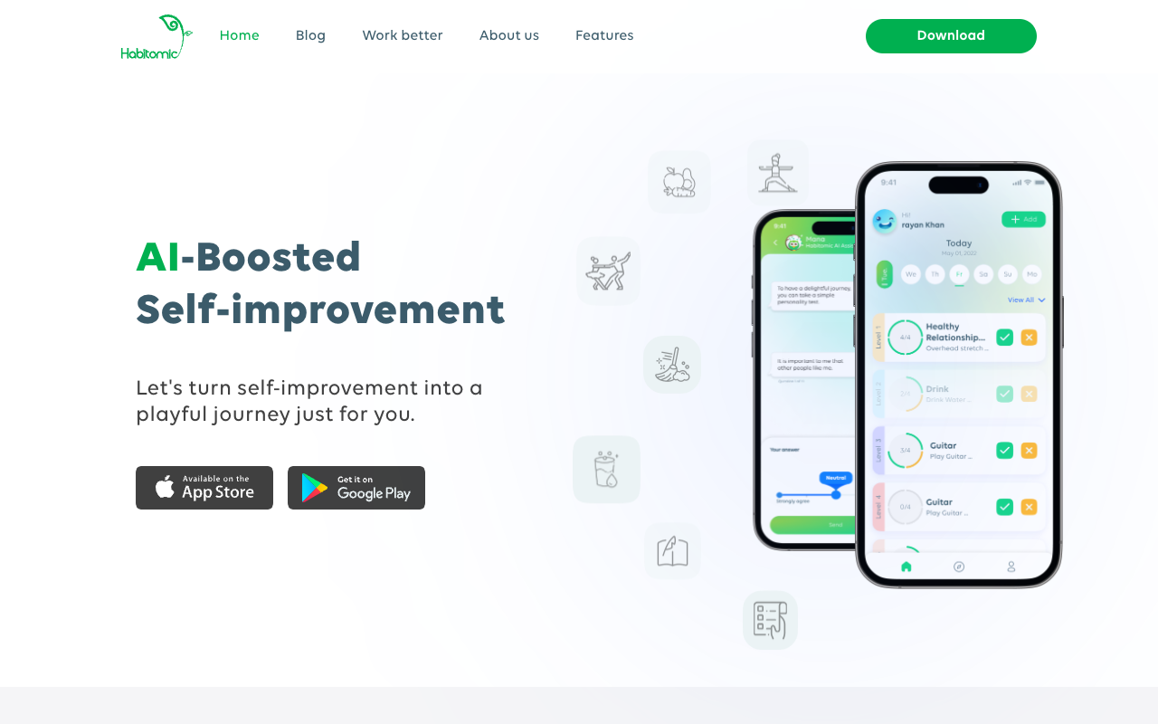 Habitomic - Level Up Your Life with Your AI Habit Coach AI Self-improvement