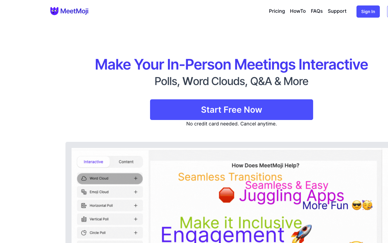 MeetMoji - AI-Powered Live Polls for Google Slides