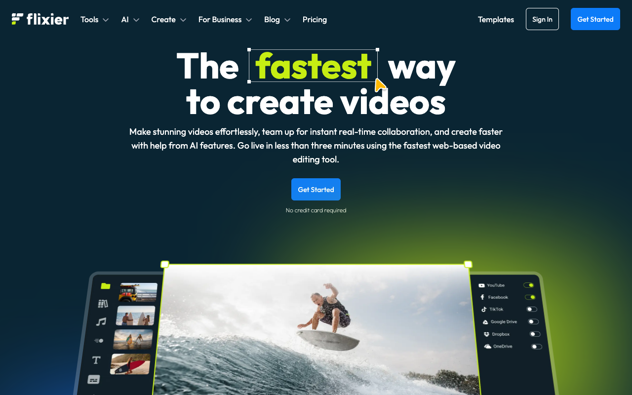 Flixier AI Voices: Easy Text-to-Speech Voiceover Generator