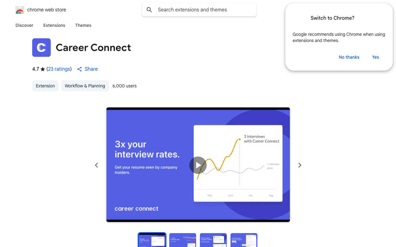Career Connect - 3x your interview rate with personalized AI-crafted emails