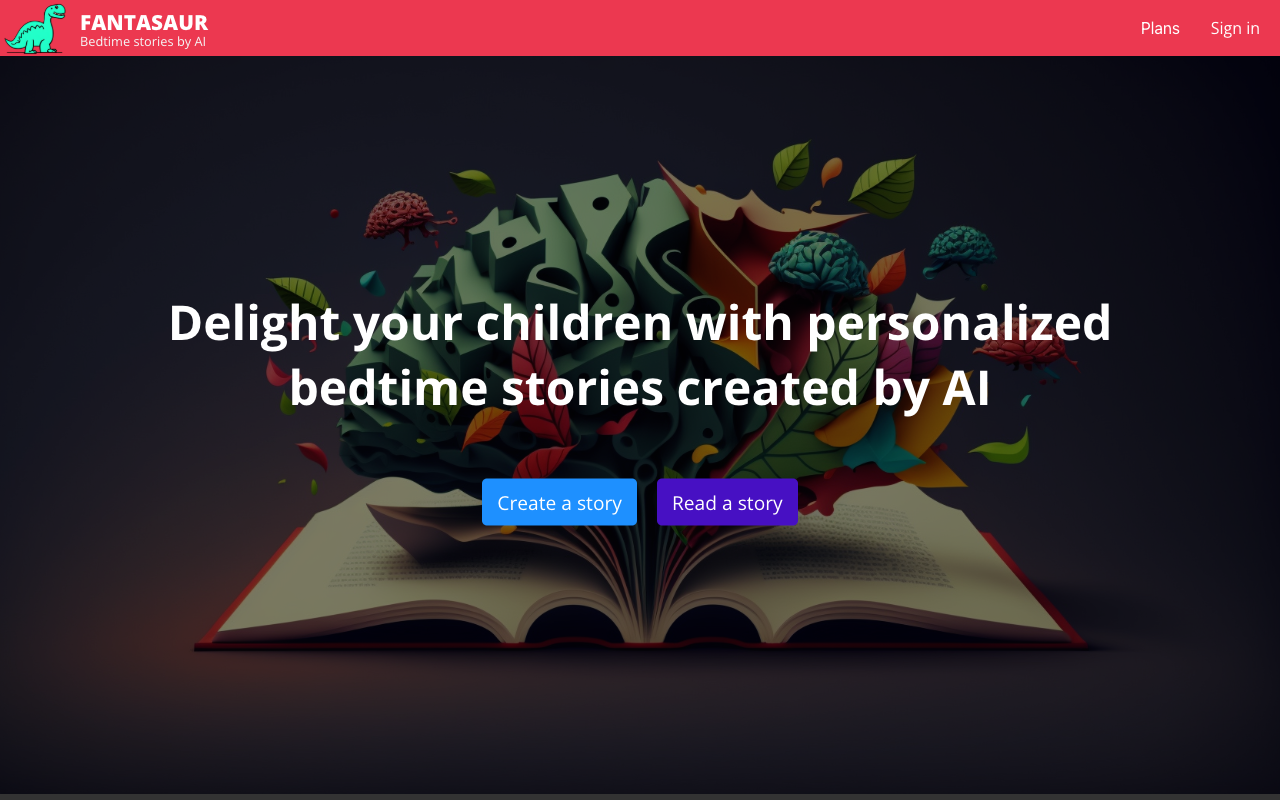 Fantasaur - Personalized Bedtime Stories by AI