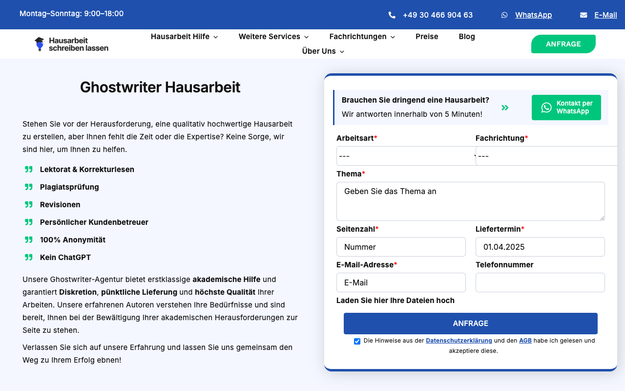 Hausarbeit Schreiben Lassen - Your Key to Academic Success