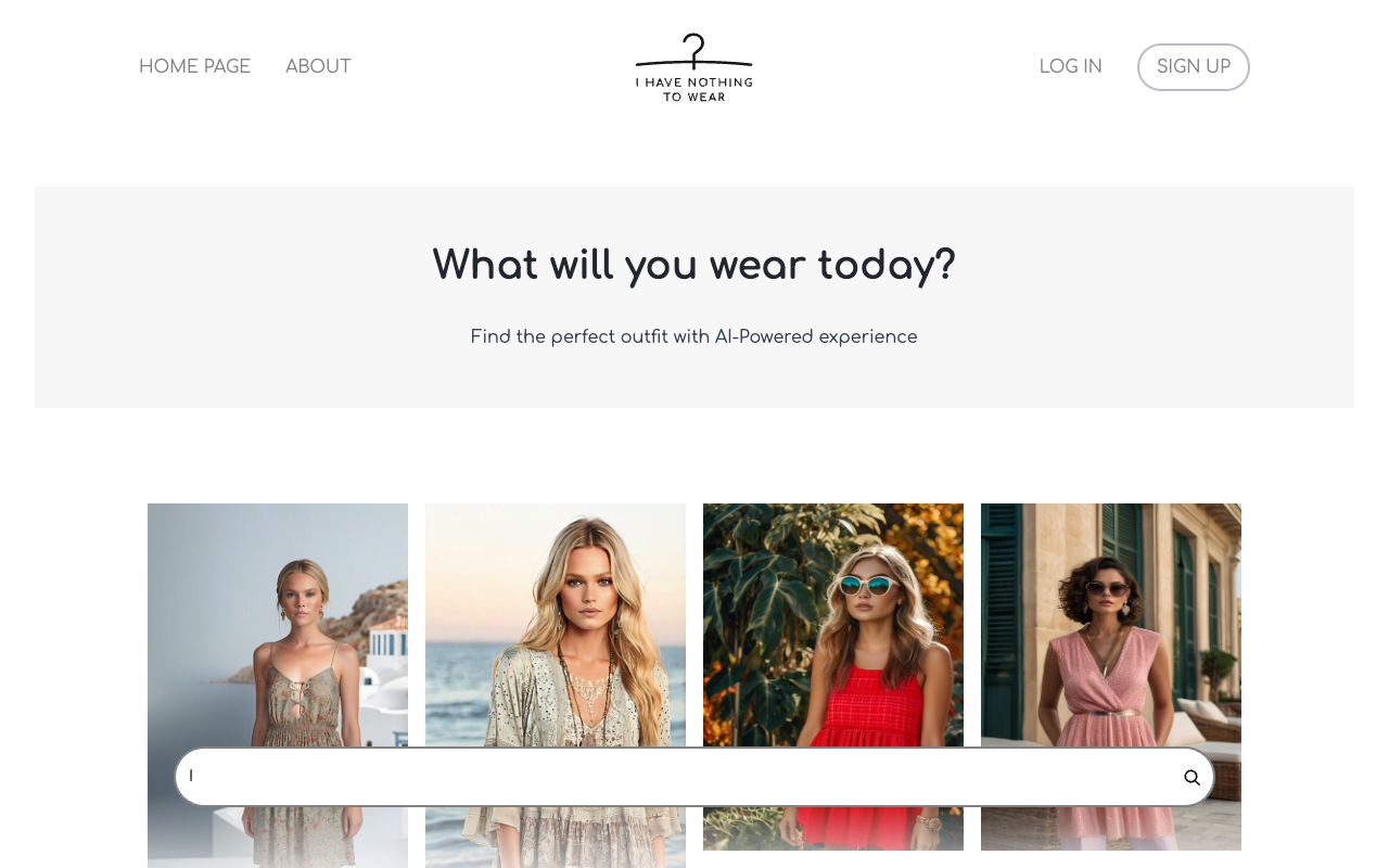I Have Nothing To Wear - AI engine to find the perfect dress for any occasion