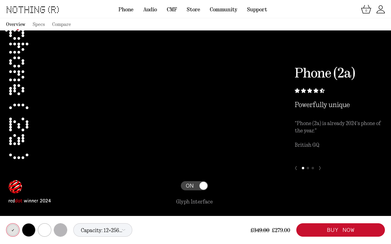 Nothing Phone (2a) - Powerfully Unique Technology Smartphone Nothing