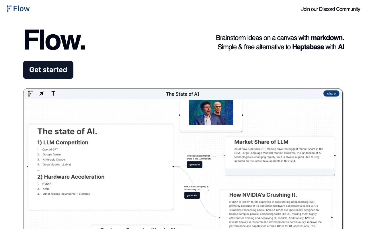 Flow - Your brainstorming copilot