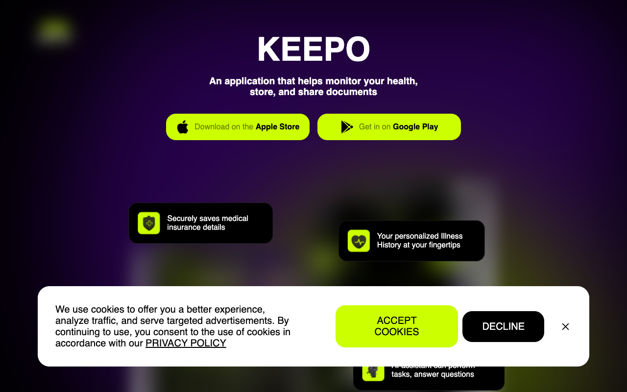 Keepo - Your AI Health Assistant for Centralized Health Information