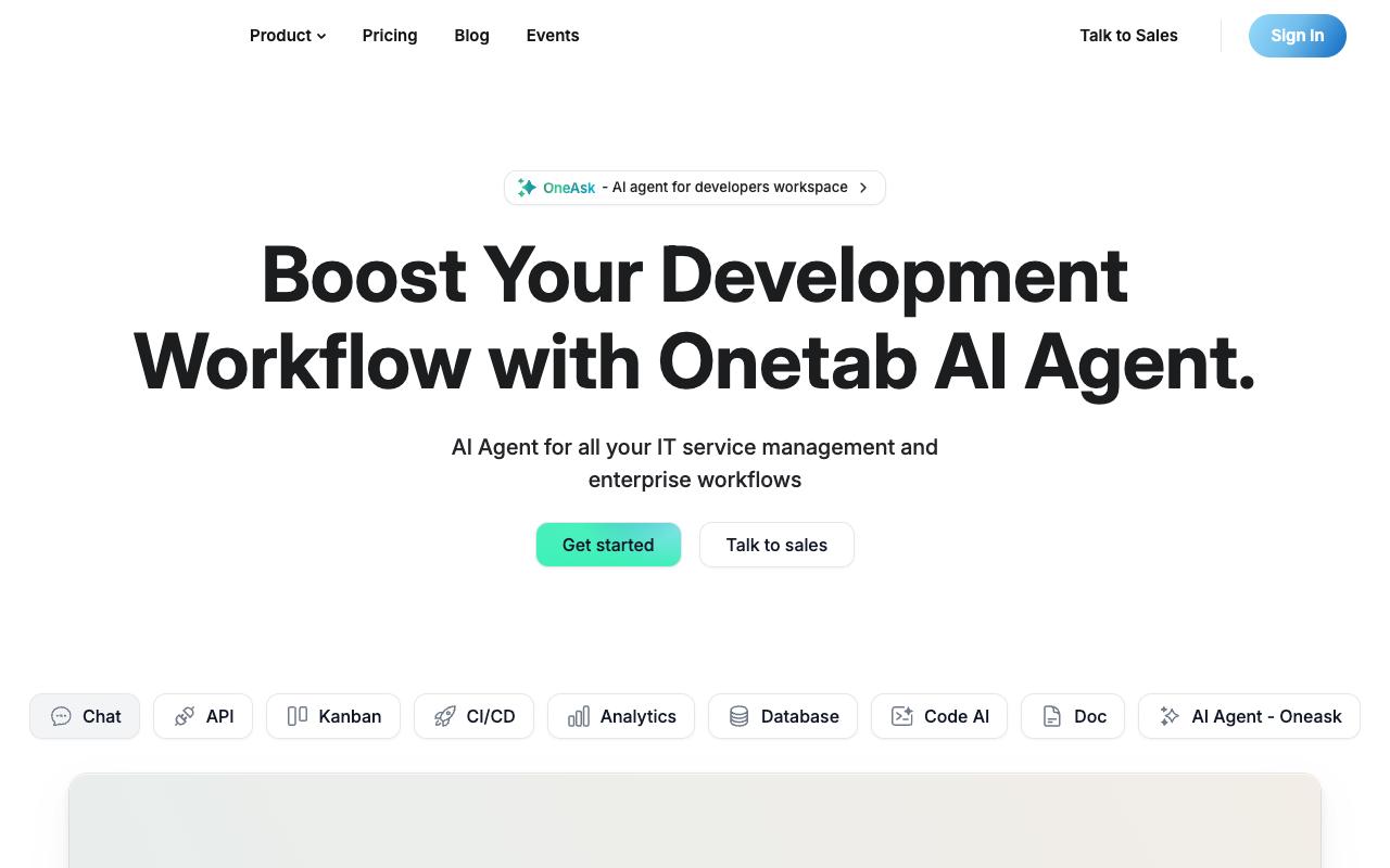 Onetab - AI-Powered Communication and Collaboration Tool