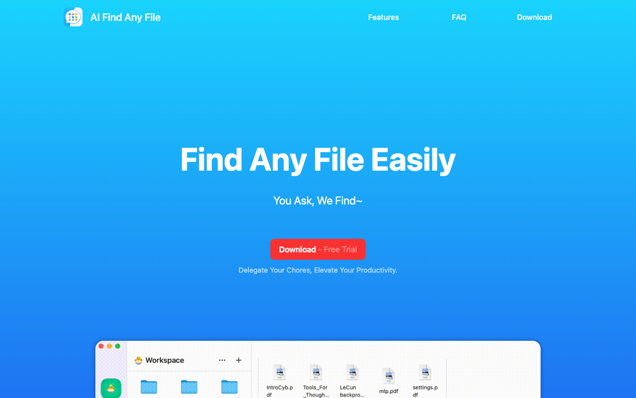 AI Finder - Your file search assistant