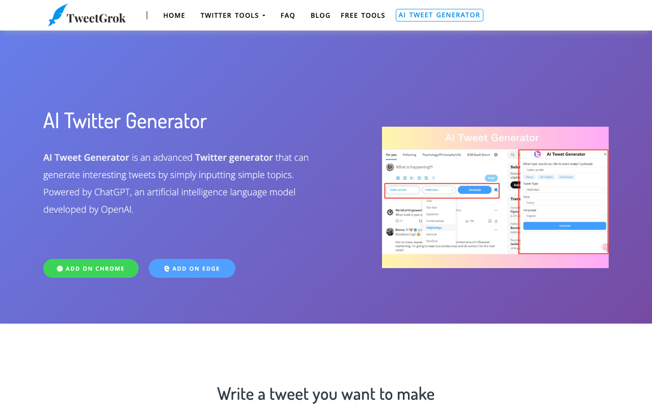 AI Twitter Generator - Elevate social engagement through the innovation of OpenAI
