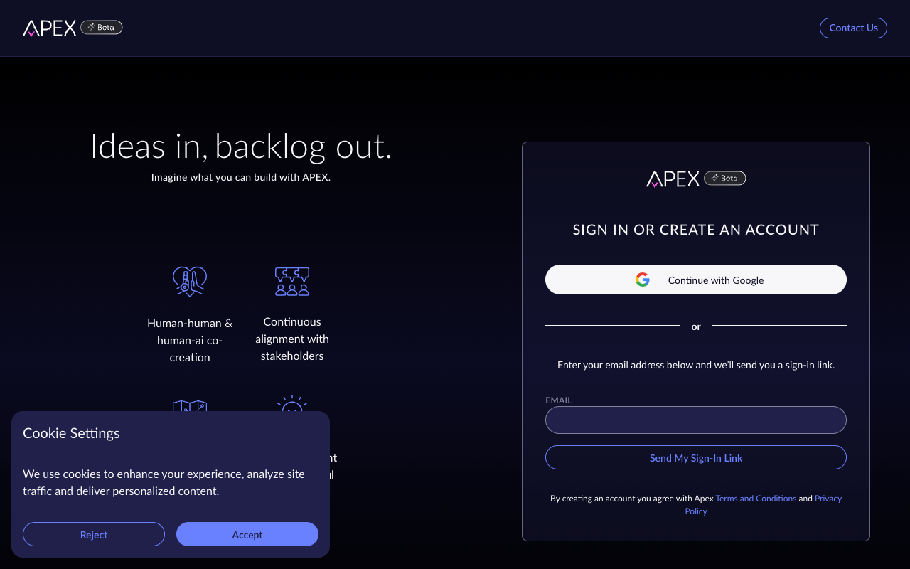APEX - The Future of AI Product Planning