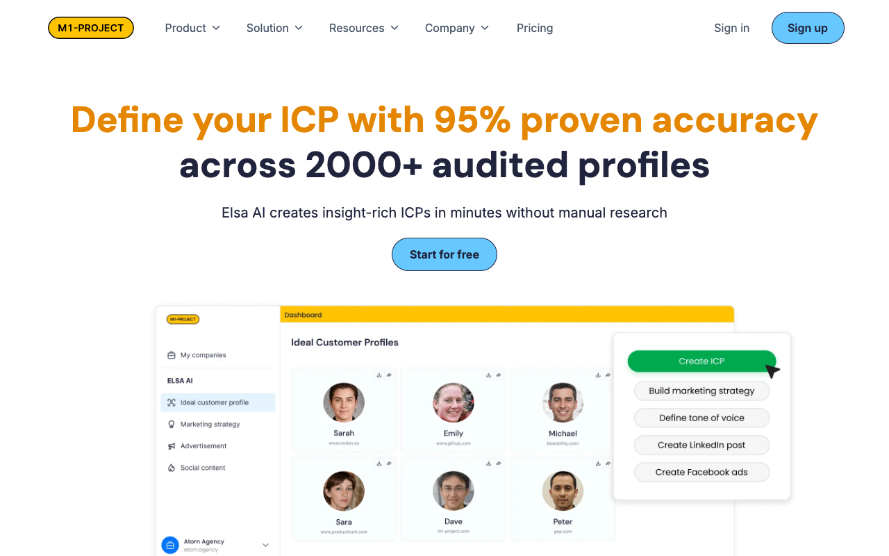 AI Ideal Customer Profile - Find your ideal customers with ease