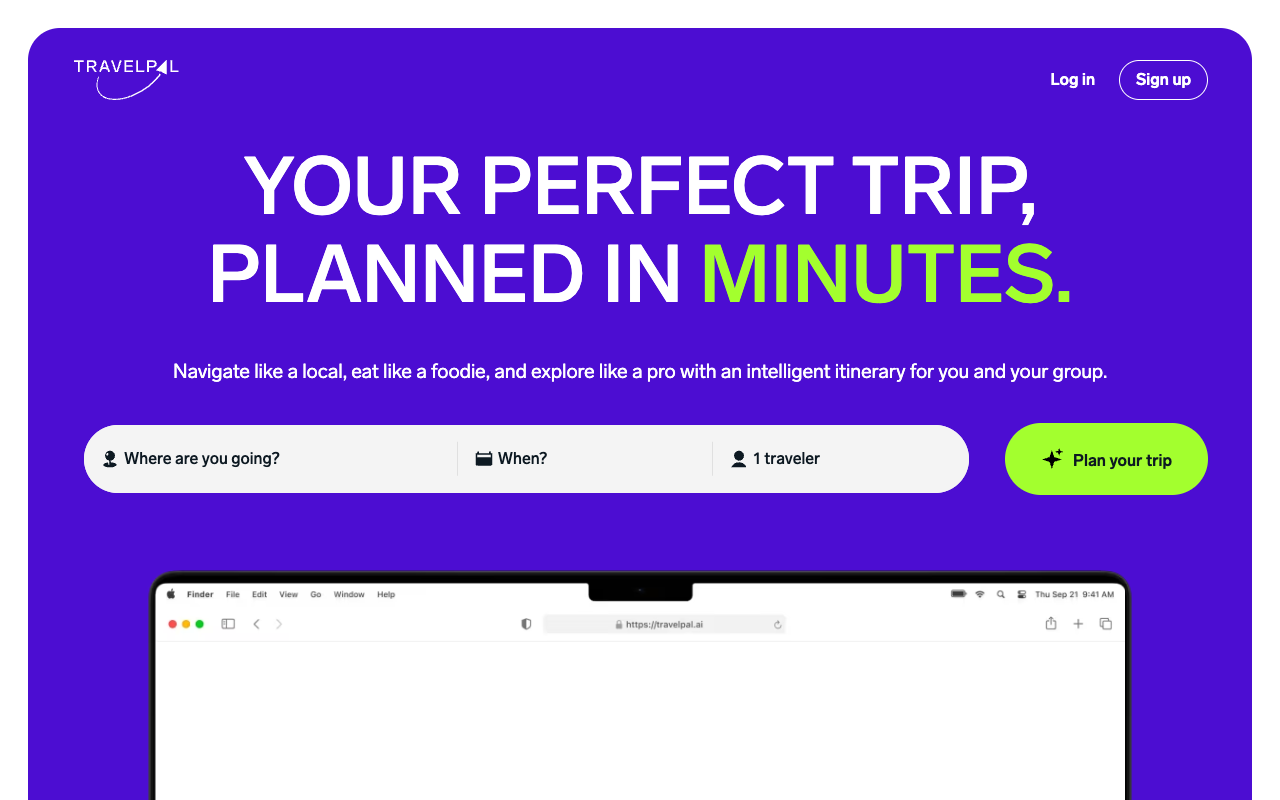 TravelPal - Effortless vacation organization w/ personalized suggestions