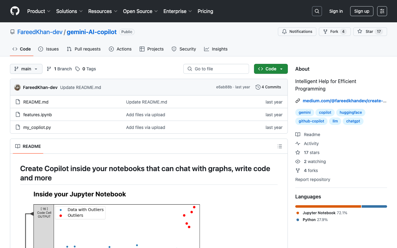 AI Copilot - AI Programming in your Jupyter Notebooks