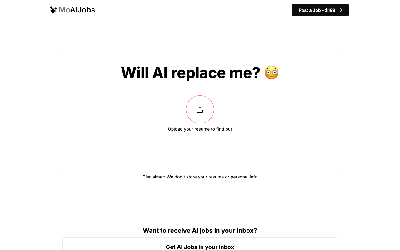 Will AI replace me? - Find out when AI will take your job based on your resume