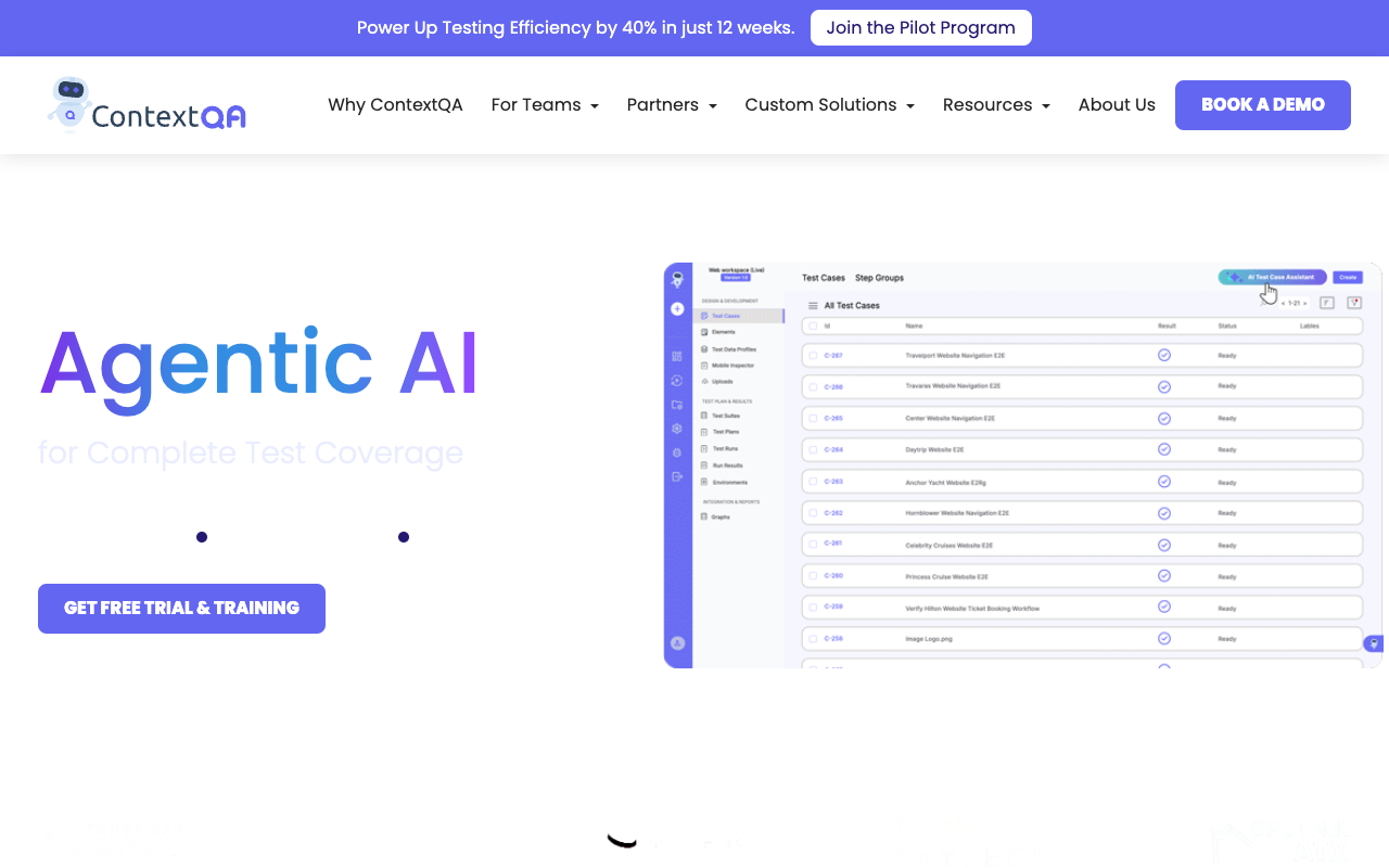 ContextQA 2.0 - All-in-one AI software testing solution AI Software Testing
