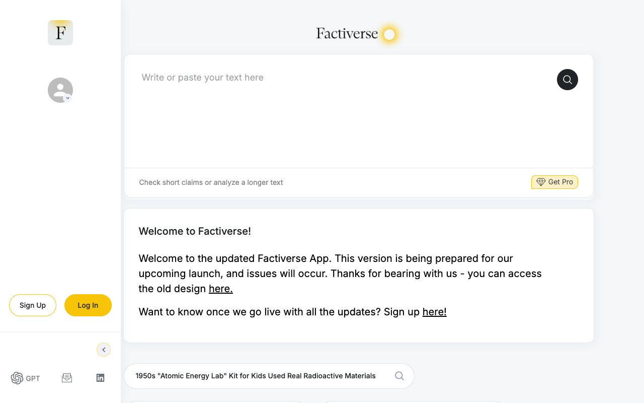 Factiverse GPT - Instant information verification within chatGPT