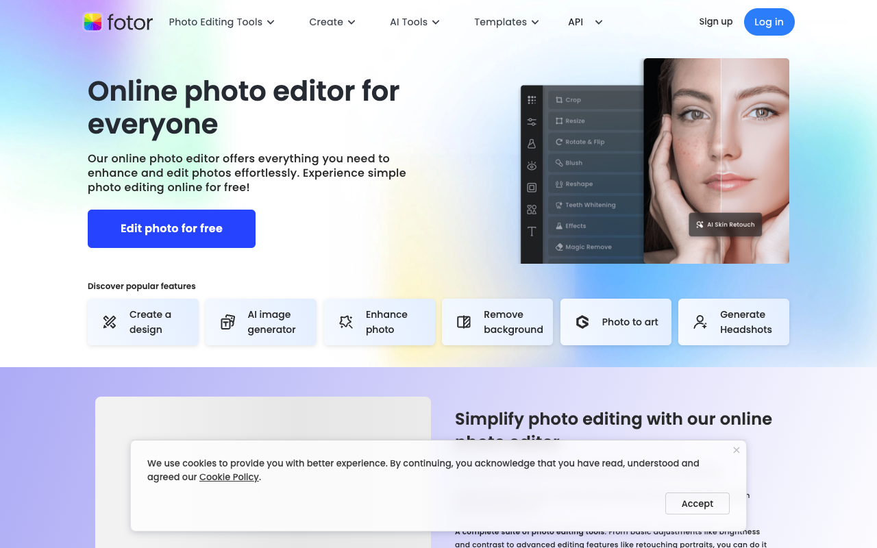 Fotor AI - The ultimate all-in-one AI photo editor, for free
