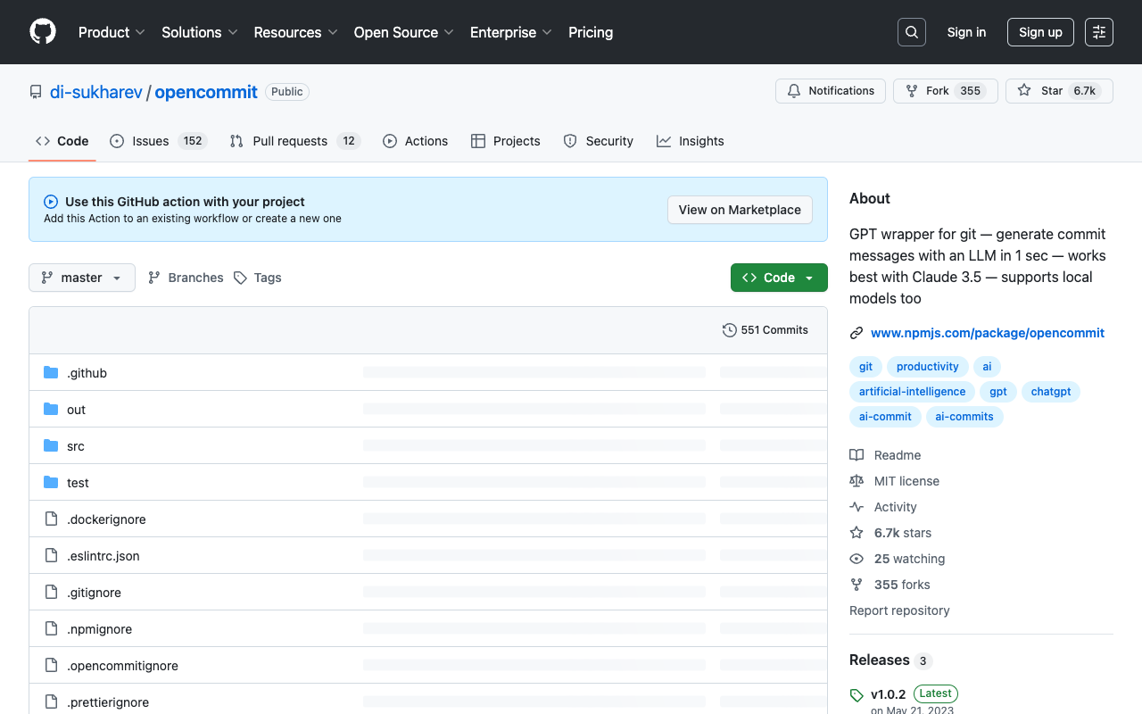 OpenCommit v3: AI-powered CLI for Generating Conventional Git Commit Messages