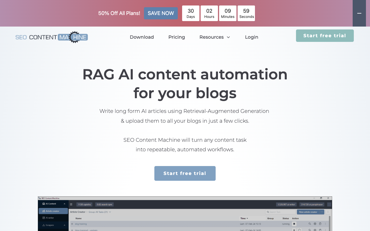 SEO Content Machine - Revolutionize Content Creation with AI-Powered Prompt Automation