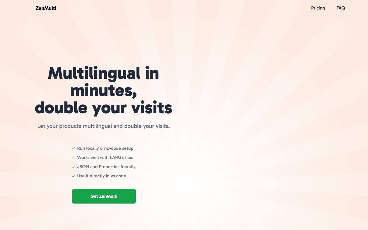 ZenMulti - Use GPT to Multilingual in minutes GPT Multilingual Translation